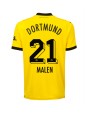 Moški Nogometna dresi replika Borussia Dortmund Donyell Malen #21 Domači 2023-24 Kratek rokav
